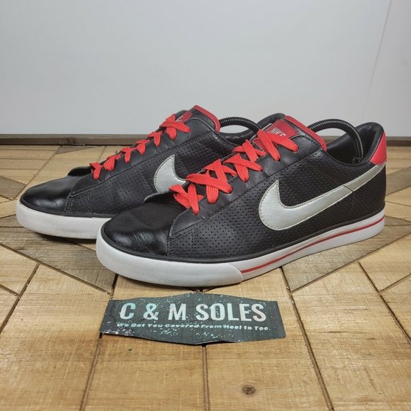 Nike Sweet Classic Low Retro BRS Shoes Black Red Silver 318333-009 RARE SZ 11.5 - Picture 2 of 9